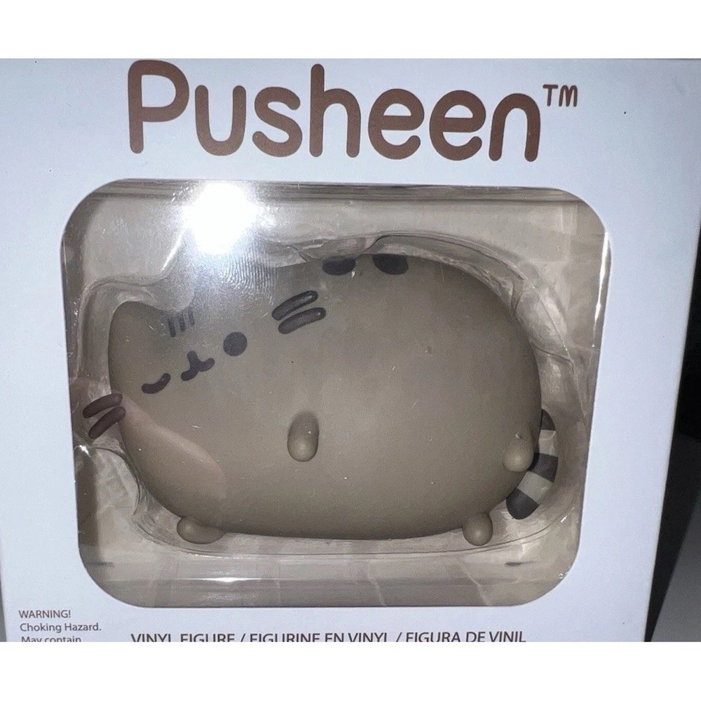 (3/B24)Lazy Pusheen Plastic Cat Figurine‎